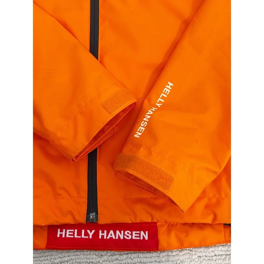 HELLY HANSEN Mens Crew Midlayer Jacket M Orange Sailing Gorpcore Outdoors Iconic